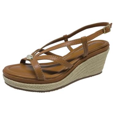 Imagem de Sandália Feminina Anabela Média Conforto Elegante Bottero