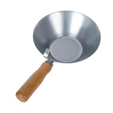 Imagem de Generic Balde de cimento, pá de aço carbono espesso, colher de água com cabo de madeira, tigela de cimento para revestimentos de drywall e