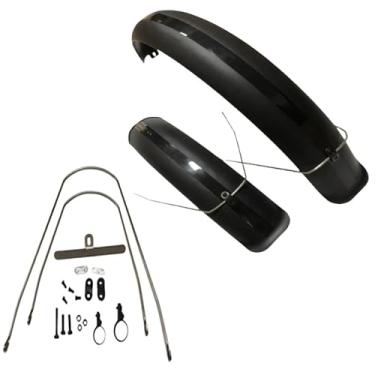 Imagem de Para-lama para bicicleta de neve, bicicleta de praia, versátil, para bicicletas Fat Bike, 4.0 de largura, 110 mm, 26 polegadas * 4.0, acessórios para bicicleta(Black 26inch)