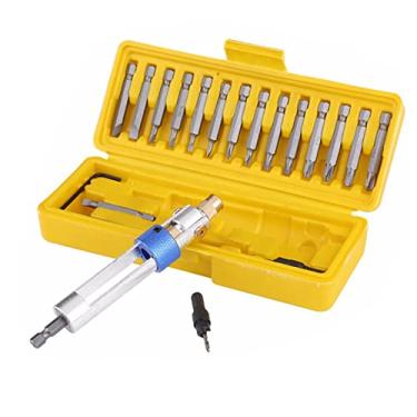 Imagem de 1 conjunto de caixas de perfuração de meia hora brocas de cabeça giratória ferramentas de reparo de direção de troca rápida