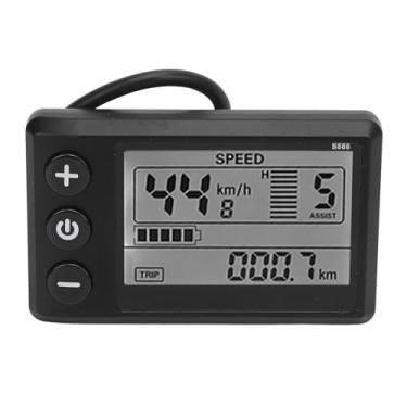 Imagem de Jectse Display LCD de Scooter Elétrico, Conector Resistente à água de 6 Pinos de Material ABS Com Design Retroiluminado, para Acessórios de Scooter Elétrico 24V 36V 48V 60V