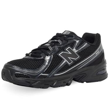 Imagem de New Balance Tênis escolar 740 (preto/prata), Preto, 8.5 Women/7 Men
