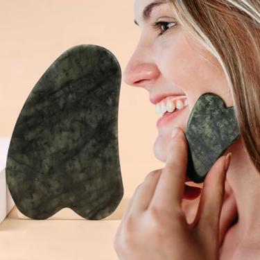 Imagem de 1 peça massageador facial Gua Sha, ferramenta de cuidados de beleza, massageador em forma de coração, massagem no pescoço, produto de beleza guasha, ferramenta de cuidados com a pele e saúde