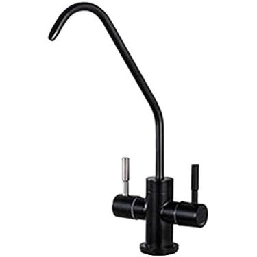 Imagem de Torneira de filtro de água potável torneira de pia de cozinha preta rotação 360 torneira purificador de pia de cozinha serve para todos os sistemas de filtro de água e sistemas de osmose reversa-A, B