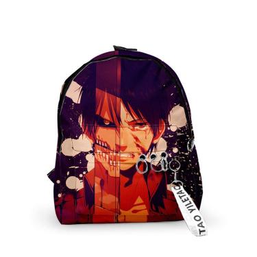 Imagem de Mochila Attacks on Titans Levis Ackermans Cartoon Kids