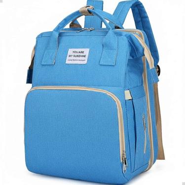 Imagem de Mochila Maternidade Cor:Azul Passeio Viagem Área Térmica