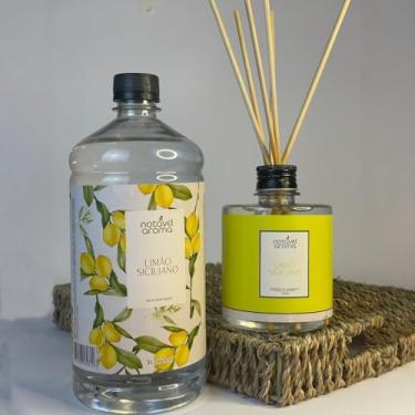 Imagem de Difusor de Varetas Água Perfumada Odorizante Aromatizador de Ambiente Tecidos e Lençois (Limão Siciliano)