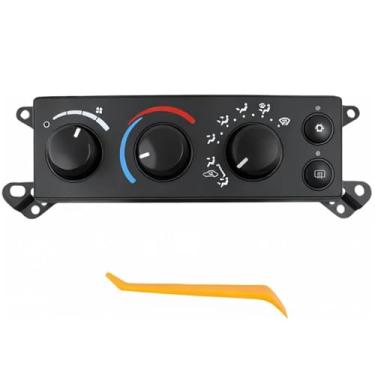 Imagem de P55056569AC Módulo de controle climático A/C Painel de interruptor de controle do aquecedor adequado para Dodge Ram 2006-2008 1500 2500 3500 e Dodge Dakota 2008-2011, substitui P55056569AD, 55056569AE