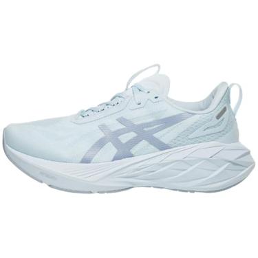 Imagem de ASICS NOVABLAST 4 Tênis de corrida masculino, Cinza claro/cinza e azul, 41