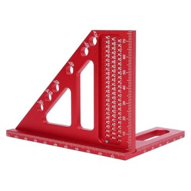 Imagem de Sanpyl Régua Quadrada de Medição Portátil, Régua Triangular para Carpintaria, Construção Durável Em Liga de Alumínio