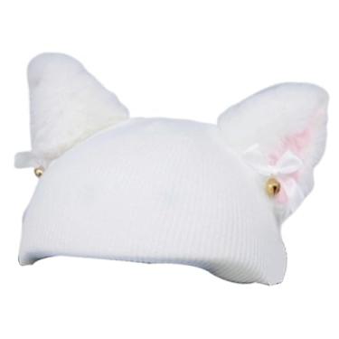 Imagem de menolana Capa para capacete de esqui, ao vento, para homens e mulheres, ideal para patinação, esportes de inverno e snowboard. Design elástico, Branco