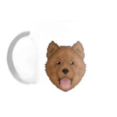 Imagem de Caneca Xícara de Café Porcelana 300ml Com Desenho Chow Chow