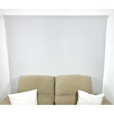 Imagem de Persiana Rolo Blackout 100% Impermeável - Cortina para Janela com Bloqueio Total de Luz, Anti-Ruído e Privacidade, Ideal para Quarto, Sala e Escritório - Easy Install (Branco)