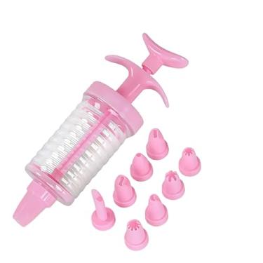Imagem de Kit de decoração de bolo, 7 pontas de confeiteiro e bicos injetores de confeiteiro para cupcakes, biscoitos, macarons | Conjunto de plástico, confeiteiro para decoração de pastelaria e pastelaria