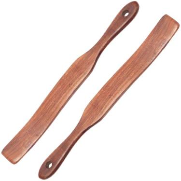 Imagem de 2 peças de gotejamento multiuso de fermento, respingos de madeira para iniciantes de fermento, chegando ao fundo do frasco, ferramentas de batedor de massa, espátula para misturar, panelas