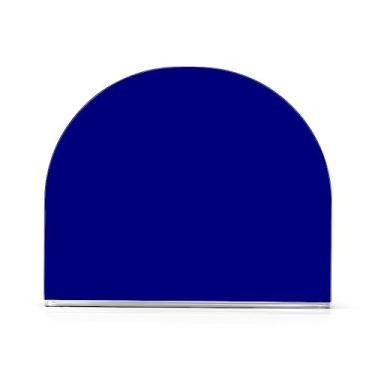 Imagem de Porta-guardanapos de acrílico azul marinho, porta-guardanapos em forma de U, suporte de toalha de papel de bancada, dispensador de bandeja de papel