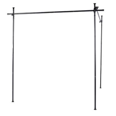 Imagem de Diydeg Haste de Cortina Divisória de Quarto, Haste Divisória de Parede de Teto Ajustável de Aço Carbono Resistente, de Tensão do Chão Ao Teto para Salas de Estar, Dormitórios, (Preto fosco)