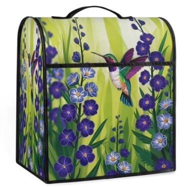 Imagem de Capa de misturador de beija-flor verde para batedeira de 6 a 8 litros de auxílio de cozinha resistente à poeira capas protetoras de armazenamento capas de eletrodomésticos para máquina misturadora