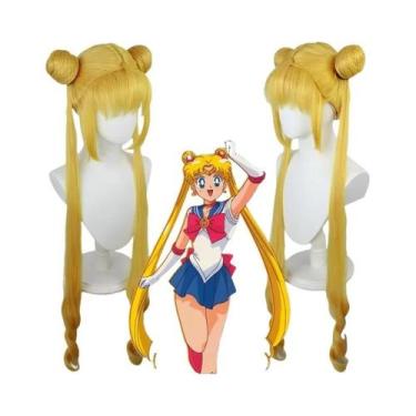 Imagem de Fantasia De Cosplay De Anime Sailor Moon Amarela, Vestido Uniforme De 