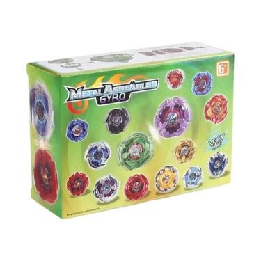 Imagem de Conjunto de brinquedos giratórios BX UX CX 4PCS com dois lançadores Ri