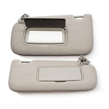 Imagem de Nakkaa Viseira de sol cinza do lado do motorista compatível com Sentra 2013-2019 96401-3SG8A 96400-3SG8A lado esquerdo direito sem luz