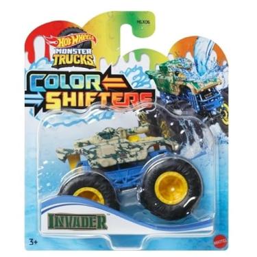 Imagem de Hot Wheels Monster Trucks Color Shifters Invader, 1:64 Scale 2025