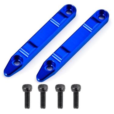 Imagem de BRKRC Trilho deslizante de teto de liga de alumínio 7075 para upgrades Arrma 1/16 1/14 Mojave GROM Desert Truck (azul)