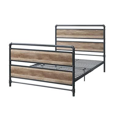 Imagem de Mobiliário de metal moderno moldura de cama de madeira casal GG/Queen Queen/Queen triplo beliche duplo para quarto (casal GG/beliche Queen) (cama casal)