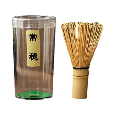 Imagem de Batedor De Chá Matcha De Bambu Reutilizável Tradicional Chasen Para Co