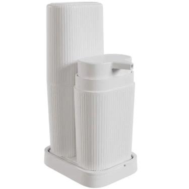 Imagem de Kit Acessórios Para Bancada Banheiro 3 Peças Branco - KBB4/3*BR1 - ASTRA