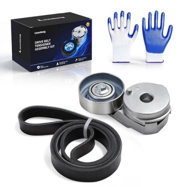 Imagem de Loautong Kit de tensor de correia de transmissão adequado para Nissan Versa L4 GAS DOHC, 1.8L 1798CC, 2007-2012, 90K-39162, 39162, 5340442000, 7701065089, 780311