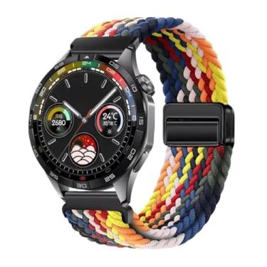 Imagem de Clouism Pulseira respirável de nylon de 22 mm e 20 mm para Huawei Watch GT4/Pro 46 mm/GT3/GT2 2e para Samsung Watch 6/5/4/3/Gear S3 (Sete cores, para outras 22 mm)