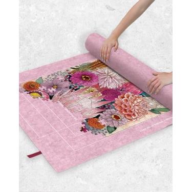 Imagem de Jigsaw Puzzle Felt Roll Mat - Portable Roll-Up Puzzle Storage