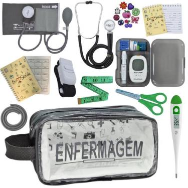 Imagem de Kit Enfermagem Completo Top + Medidor Glicose  - PREMIUM, P.A. MED, IN