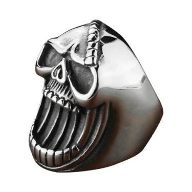 Imagem de Abridor De Garrafa Em Forma De Caveira Para Halloween, Anel De Aço Ino
