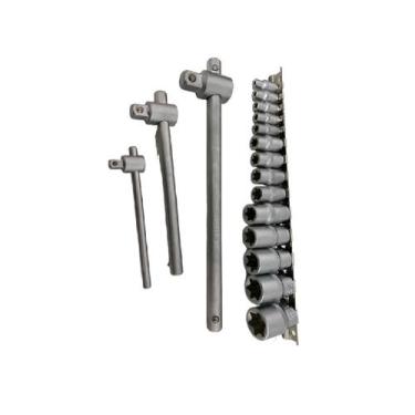 Imagem de Jogo De Soquete Curto Torx + Cabo De Força 1/2 ,1/4 E 3/8 - New, Soque