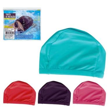 Imagem de Touca De Natação Infantil Colorida poliéster Praia Piscina - Importado