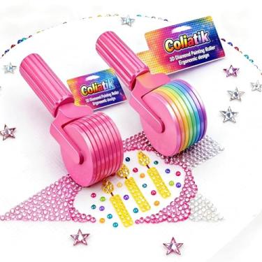 Imagem de Ferramenta de rolo de arte de diamante rolo de pintura de diamante acessórios de arte de pintura de pedras DIY artesanato para adultos 2025 novo DIY gem impresso strass contas ferramenta de alisamento