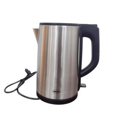 Imagem de Chaleira Elétrica Mor 2 L Inox/preto Ref.7727 127v, Inox, 110V