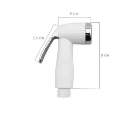 Imagem de Gatilho Ducha Higiênica Abs Branco Cromado Suporte Branco - Roddex