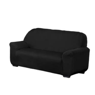 Imagem de Conjunto de três capas para sofá Elegante e encantador capa para sofa de 3 lugares，manta de sofa，capa para sofá 2 e 3 lugares(PRETO)