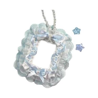 Imagem de Estojo Para Photocard Lolita Com Renda E Corrente De Pérolas, Doce, Fa