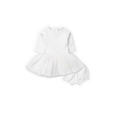 Imagem de monica + andy Vestido de tule orgânico Little Belle, Branco, 9-12 Meses