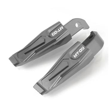 Imagem de Anti-derrapante Pés dobráveis ​​rearset para MT-03 2013-2020 MT07 MT09 TMAX 530 2013-2018 NMAX 155 2015-2018 XP 500 560(Gray MT-09)