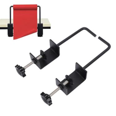 Imagem de Asixxsix Bancada de Suporte de Toalha de Papel, Clipe No Suporte de Rolo de Papel para Mesa de Espessura de 1,8 Polegadas, Dispensador de Rolo de de Aço Carbono Antiderrapante para