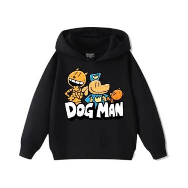 Imagem de Moletom Com Capuz Infantil DOGMAN, Roupas De Cachorro Detetive Com Est