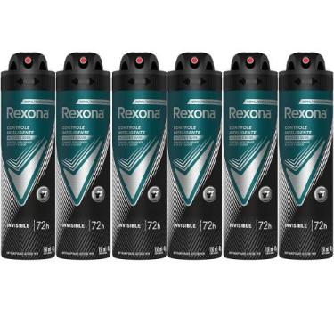 Imagem de Kit Desodorante Aerosol Rexona Invisible Men 150ml/90g - 6 Unidades