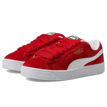 Imagem de PUMA Tênis feminino de camurça GG, Para todos os tempos, vermelho/PUMA branco, 35