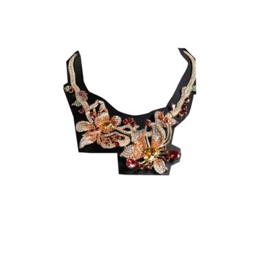 Imagem de SEYOCRO Colar feminino de borboleta com cristais de zircônia cúbica, latão banhado a ouro