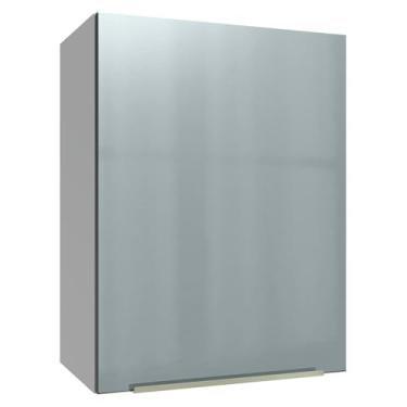 Imagem de Armário Aéreo 50cm 1 Porta Branco/cinza Lux Madesa